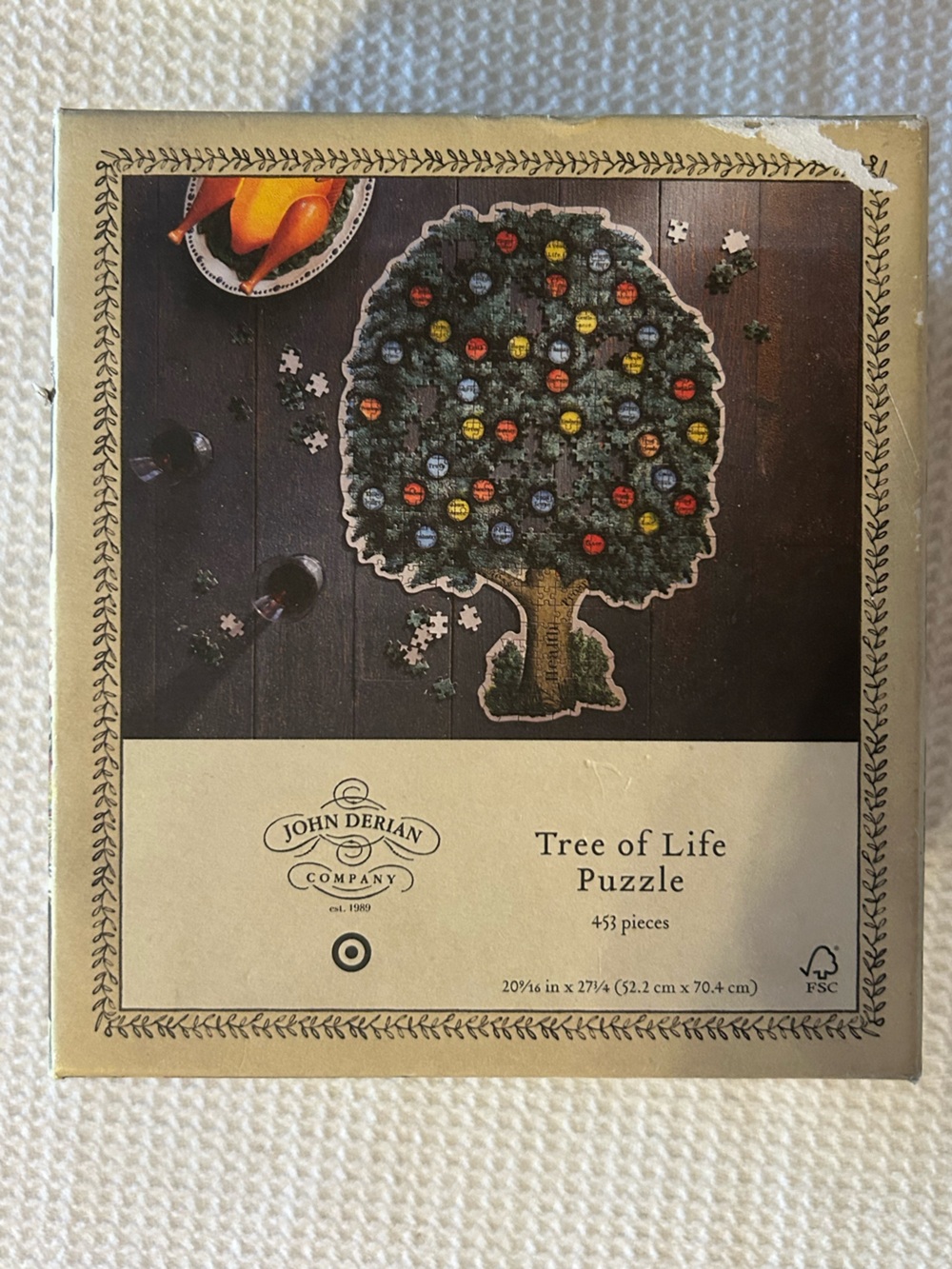 John Derian Tree of Life Puzzle 453pc Open Box New Distrubuted by Target